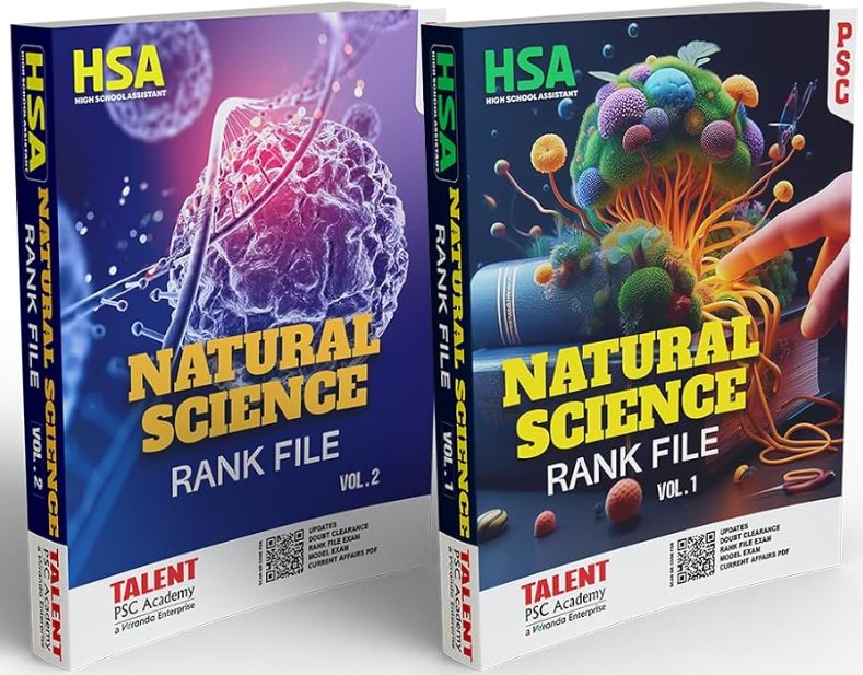 HSA Natural Science Rankfile 2025 (Latest Syllabus) by Talent Academy ( Set of Book Volume 1 & 2)